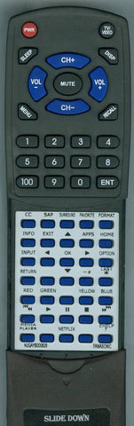 PANASONIC RTN2QAYB000828 Replacement Remote