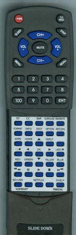 PANASONIC RTN2QAYB000837 Replacement Remote