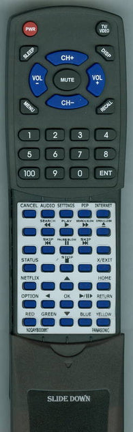PANASONIC RTN2QAYB000867 Replacement Remote