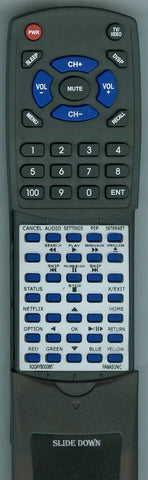 PANASONIC RTN2QAYB000867 Replacement Remote