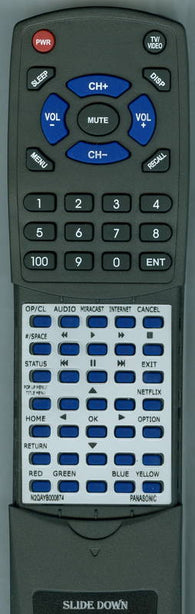 PANASONIC RTN2QAYB000874 Replacement Remote