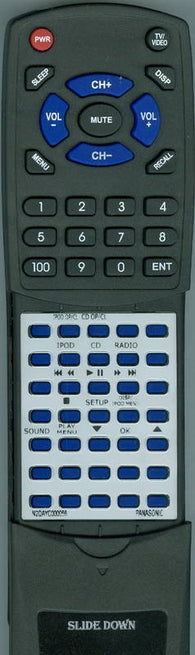 PANASONIC RTN2QAYC000056 Replacement Remote