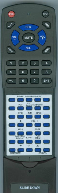 PANASONIC RTN2QAYC000082 Replacement Remote