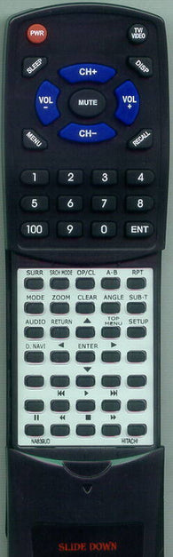 HITACHI DVP755U Replacement Remote