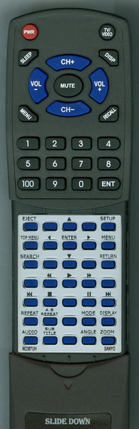 SANYO RTNC087UH Replacement Remote