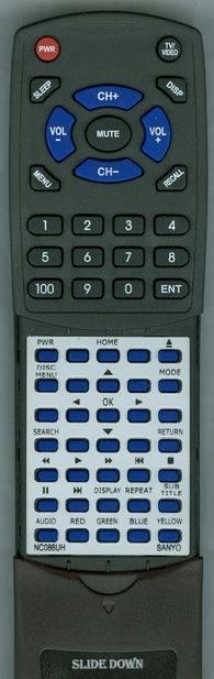 SANYO RTNC088UH Replacement Remote