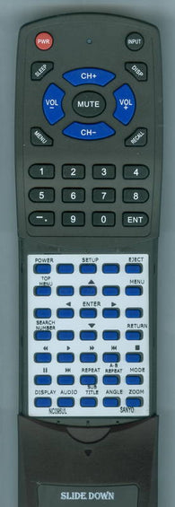 SANYO RTNC095UL Replacement Remote