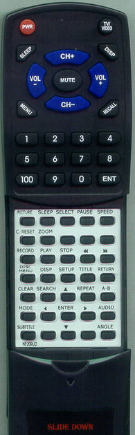 SYLVANIA SC724FDF Replacement Remote