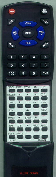 MAGNAVOX RTNE239UD Replacement Remote