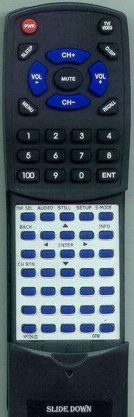 GFM V07LCD37 Replacement Remote
