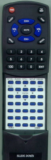 ELEMENT FLX3220F Replacement Remote