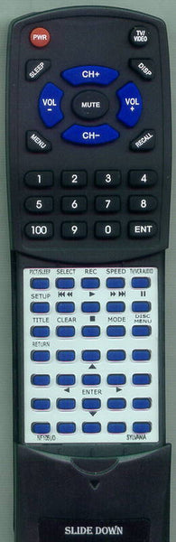 GFM V7TVDVDDCB Replacement Remote