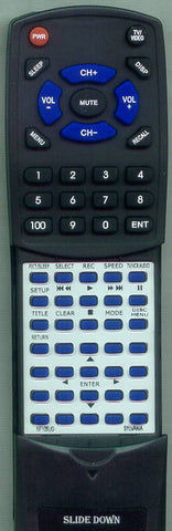GFM RTNF105UD Replacement Remote