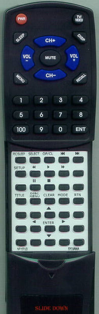GFM V7PFDVD20 Replacement Remote