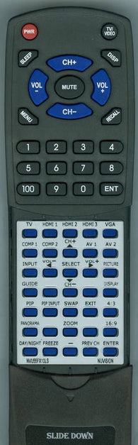 NUVISION NVU55FX10LS Replacement Remote