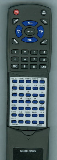 NUVISION NVX37HDU2 Replacement Remote