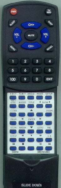 DIRECTEDVIDEO OHD070 Replacement Remote