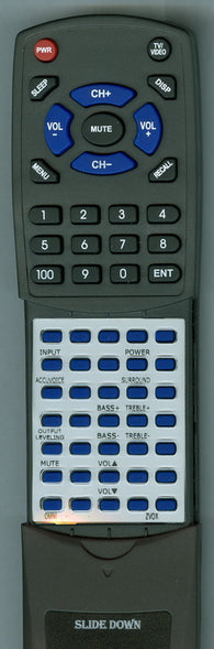 ZVOX ZVOX-670 Replacement Remote