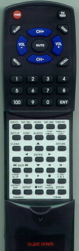 TOSHIBA DKR40KU Replacement Remote Control