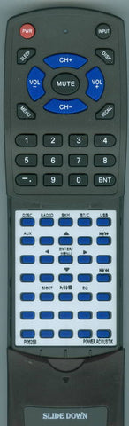 POWERACOUSTIK PD-625B Replacement Remote