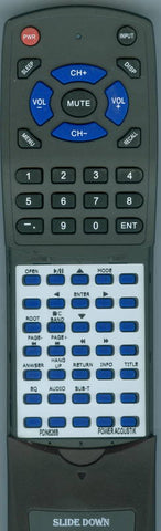 POWERACOUSTIC RTPDN621HB Replacement Remote