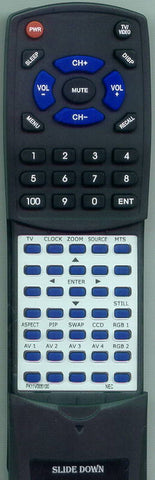NEC RTPK11V005100 Replacement Remote
