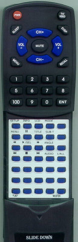 MUSTEK RTPL607 Replacement Remote