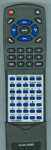 PROSCAN RTPLEDV2488AQ Replacement Remote