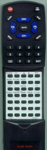 PROTRON RTPLTV26 Replacement Remote