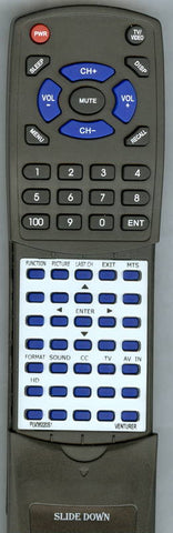 VENTURER RTPLV36220S1 Replacement Remote