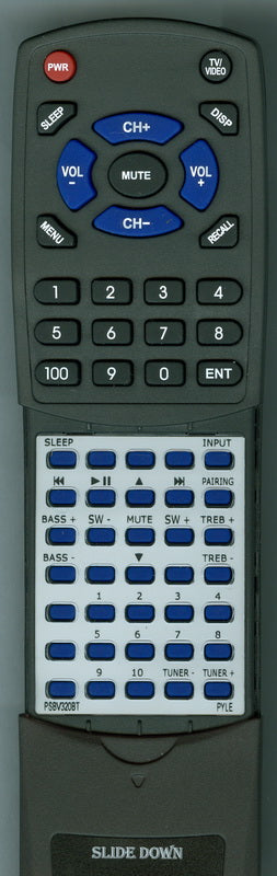 PYLE RTPSBV320BT Replacement Remote Control