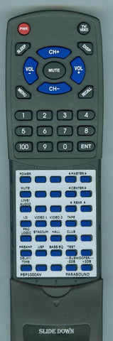 PARASOUND PSP1000AV Replacement Remote