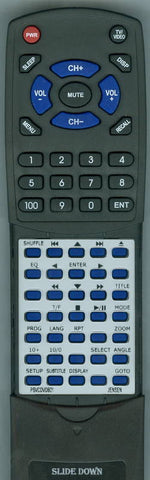 JENSEN PXXPSVCDVDB01 Replacement Remote