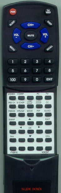 NORCENT PT4291HD Replacement Remote