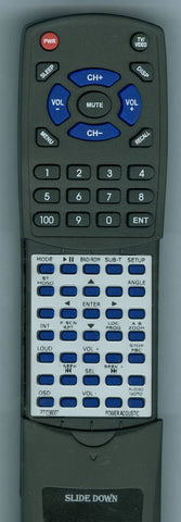 PO RTPTID3600T Replacement Remote
