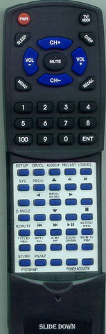 POWERACOUSTIK RTPTID7001NBT Replacement Remote