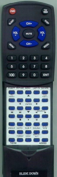 AUDIOVOX PVS21090 Replacement Remote