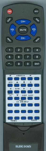 AUDIOVOX PVS72901GREEN Replacement Remote