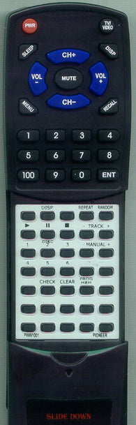 PIONEER RTPWW1001 Replacement Remote