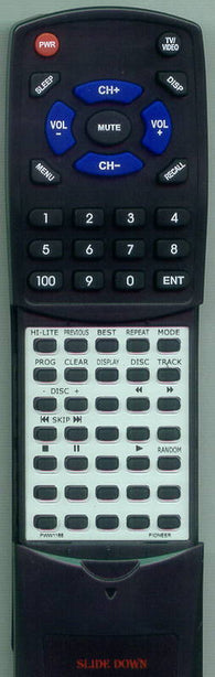 PIONEER RTPWW1168 Replacement Remote