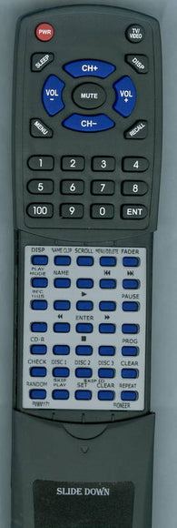 PIONEER RTPWW1171 Replacement Remote