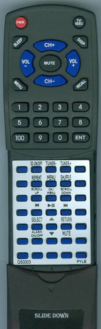 PYLE RTQS0003 Replacement Remote