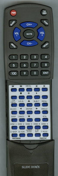 PANASONIC DVDCV35 Replacement Remote