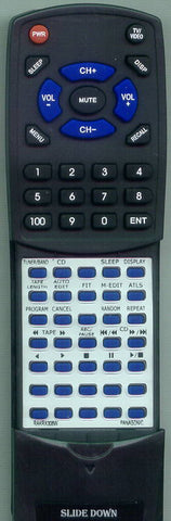 PANASONIC RTRAKRX308W Replacement Remote