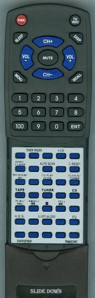 PANASONIC RXEX1 Replacement Remote