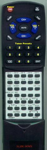 TECHNICSINSERT SAGX100 Replacement Remote