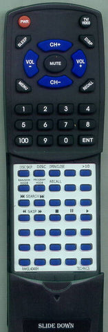 TECHNICS SLPD788 Replacement Remote