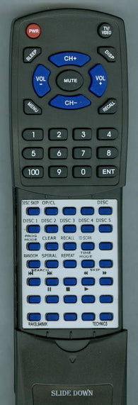 PANASONIC RTRAKSL948WK Replacement Remote