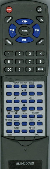 SANYO RTRBS390 Replacement Remote