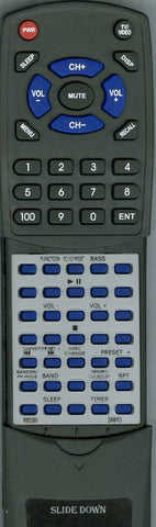 SANYO RTRBS390 Replacement Remote